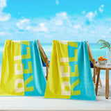 2 Pack Vibrant Beach Towels - Boca Collection-Parc Decor