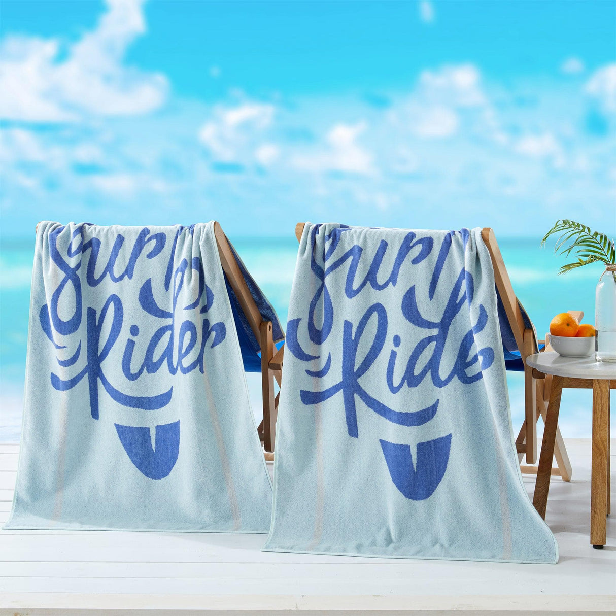 2 Pack Vibrant Beach Towels - Boca Collection-Parc Decor