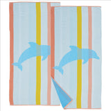 2 Pack Vibrant Beach Towels - Boca Collection-Parc Decor