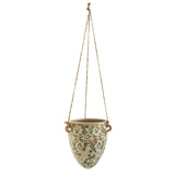 2’ Tuscan Hanging Ceramic Scroll Planter-Parc Decor