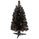 2’ Black Artificial Christmas Tree with 35 LED Lights and 72 Bendable Branches-Christmas Tree-Parc Decor