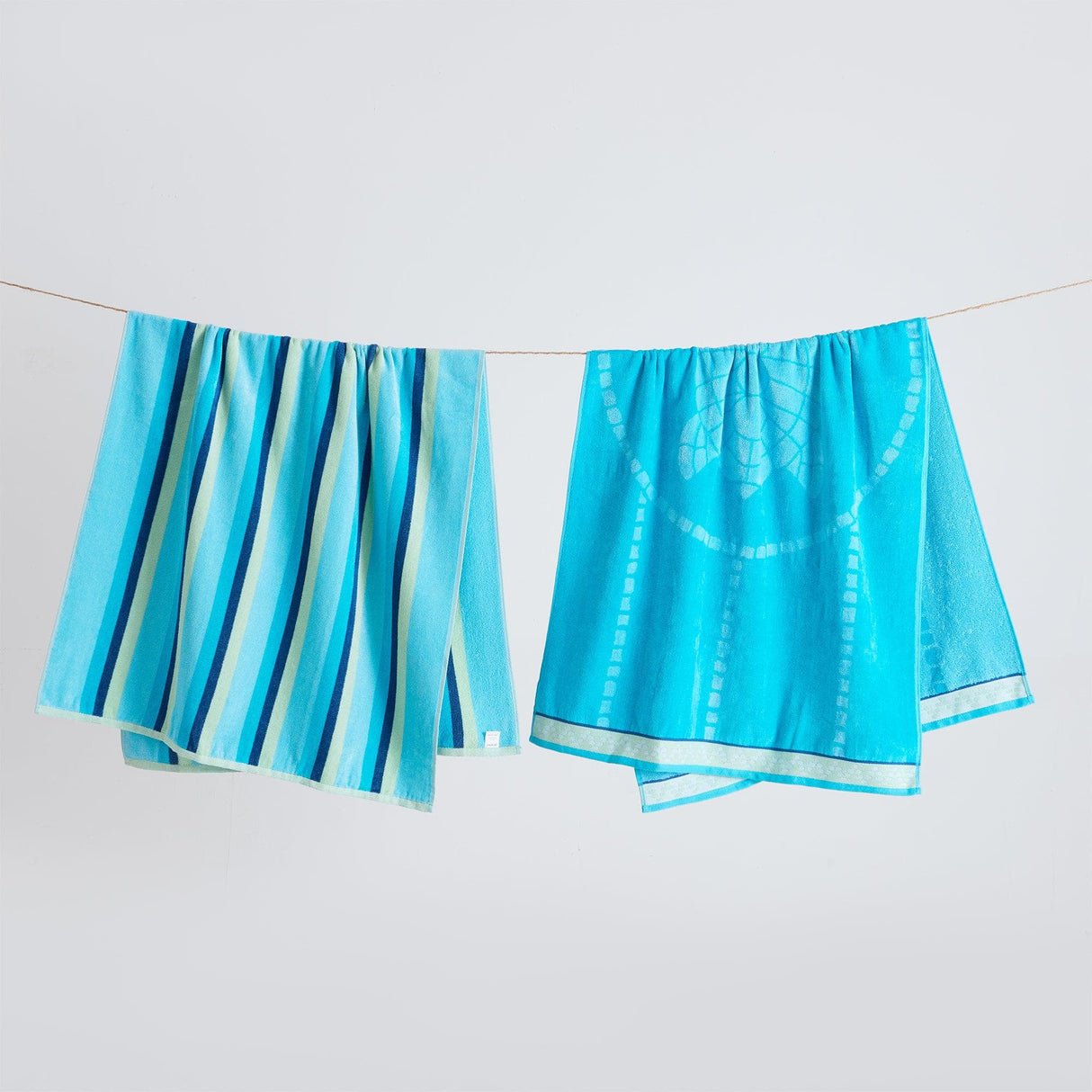 2 Pack 100% Cotton Jacquard Beach Towels - Playa Collection-Beach Towels-Parc Decor