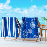 2 Pack 100% Cotton Jacquard Beach Towels - Playa Collection-Beach Towels-Parc Decor