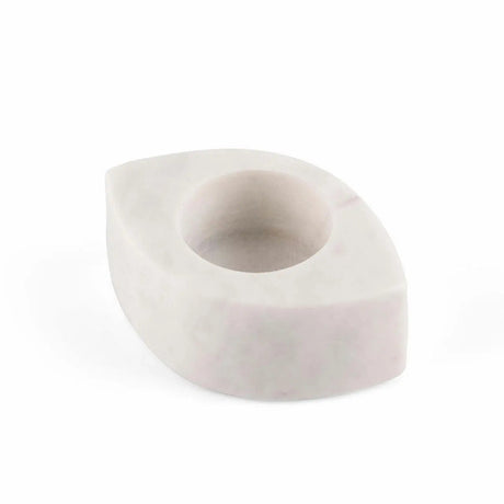 2-Piece Blossom Marble Tea Light Holders