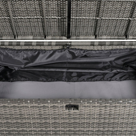 2-Piece Outdoor Rattan Daybed with Bench Lounge Roof Set and Cushions for Poolside, Backyard and Garden-户外家居套装-Parc Decor