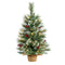 2’ Snow Tipped Pine and Berry Artificial Christmas Tree with 35 Warm White LED Lights in Burlap Base-Christmas Tree-Parc Decor