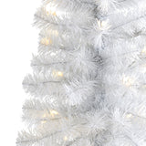2’ White Artificial Christmas Tree with 35 LED Lights and 72 Bendable Branches-Christmas Tree-Parc Decor