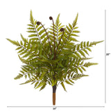 20” Fern Artificial Plant (Set of 3)-Parc Decor