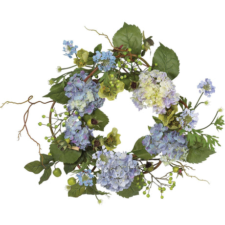 20" Hydrangea Wreath-Parc Decor