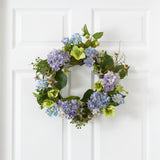 20" Hydrangea Wreath-Parc Decor