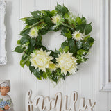 20” Protea Artificial Wreath-Parc Decor