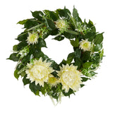 20” Protea Artificial Wreath-Parc Decor