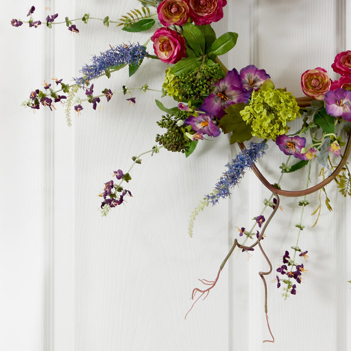 20” Veranda Garden Wreath-Parc Decor