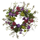 20” Veranda Garden Wreath-Parc Decor