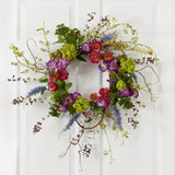 20” Veranda Garden Wreath-Parc Decor