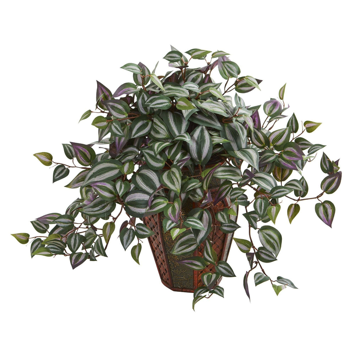 20" Wandering Jew Artificial Plant in Decorative Planter"-Parc Decor