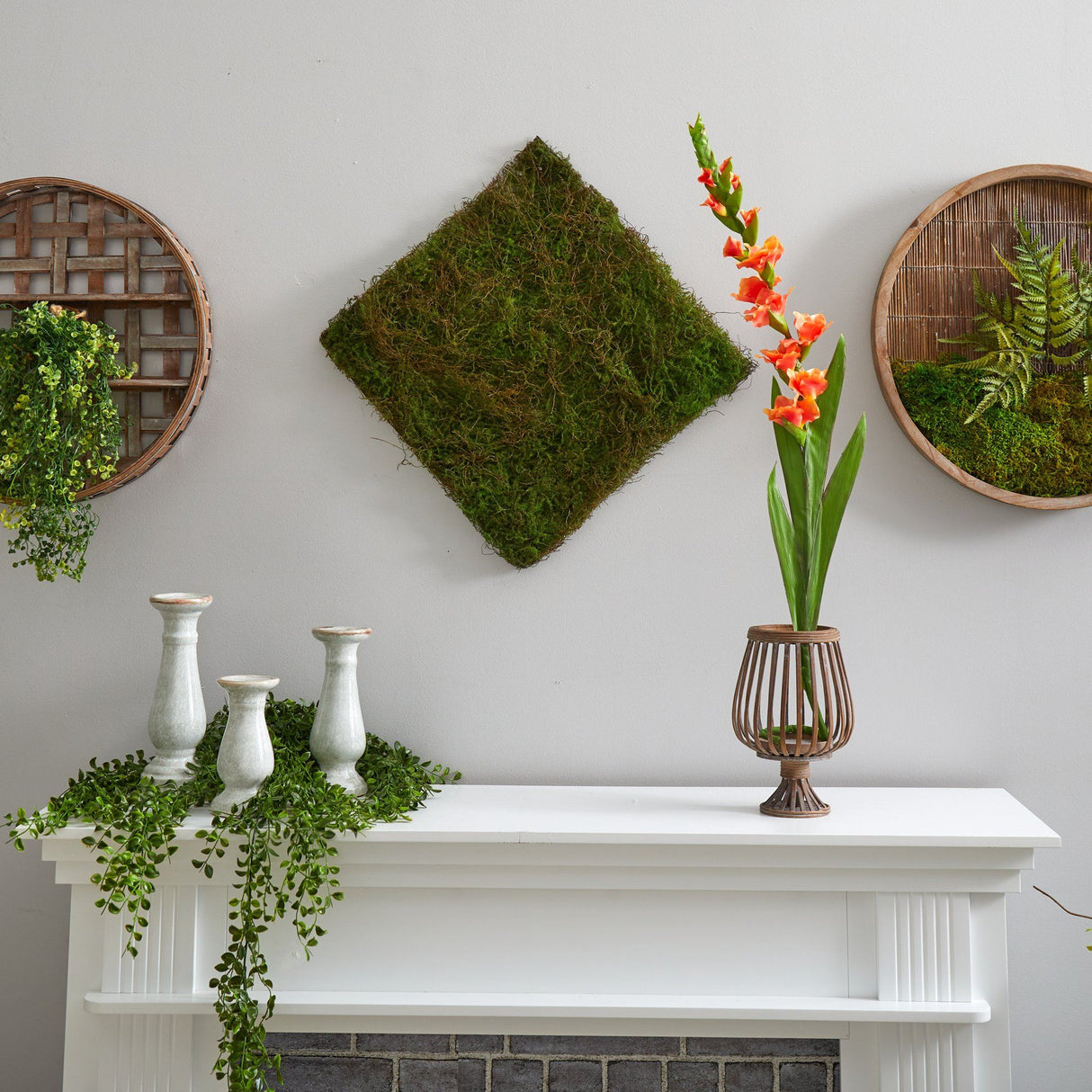 20” X 20” Artificial Moss Mat-Parc Decor