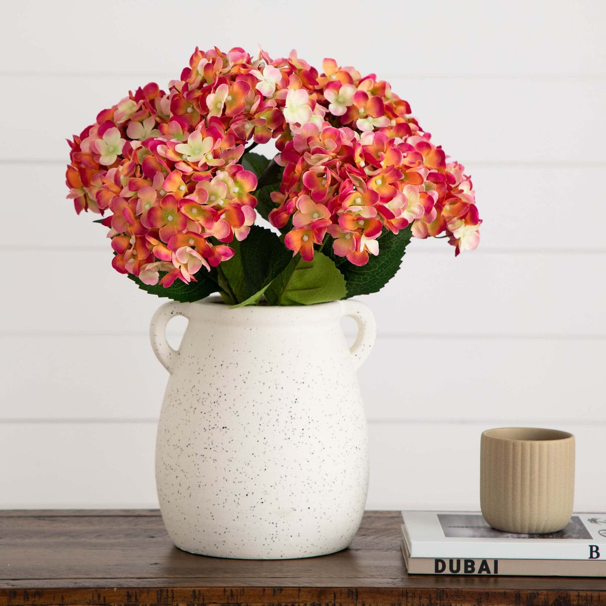 20" Artificial Hydrangea Flower Stems- Set of 3-Stem-Parc Decor