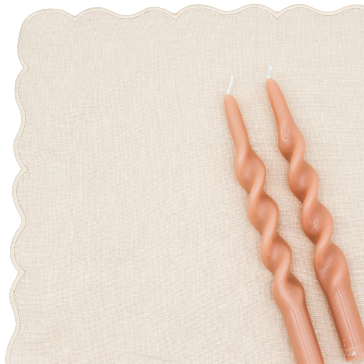 20 Caramel Swirl Candles - 10 Packs of 2-Candle-Parc Decor