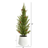 20'' Cedar Pine “Natural Look” Artificial Christmas Tree-Christmas Tree-Parc Decor