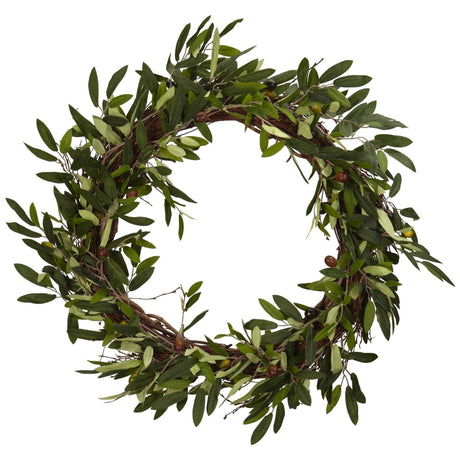 20" Olive Wreath-Wreath-Parc Decor