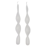 20 White Cotton Swirl Candles - 10 Packs of 2-Candle-Parc Decor
