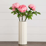 20"Artificial Peony Flower Stems - Set of 3-Stem-Parc Decor