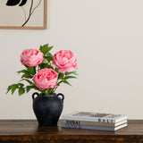 20"Artificial Peony Flower Stems - Set of 3-Stem-Parc Decor