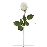 21” Rose Bud Artificial Flower (Set of 6)-Parc Decor