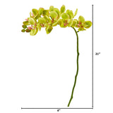 21” Artificial Phalaenopsis Orchid Flower (Set of 6)-Stem-Parc Decor