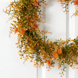 21” Autumn Fern Artificial Wreath-Wreath-Parc Decor