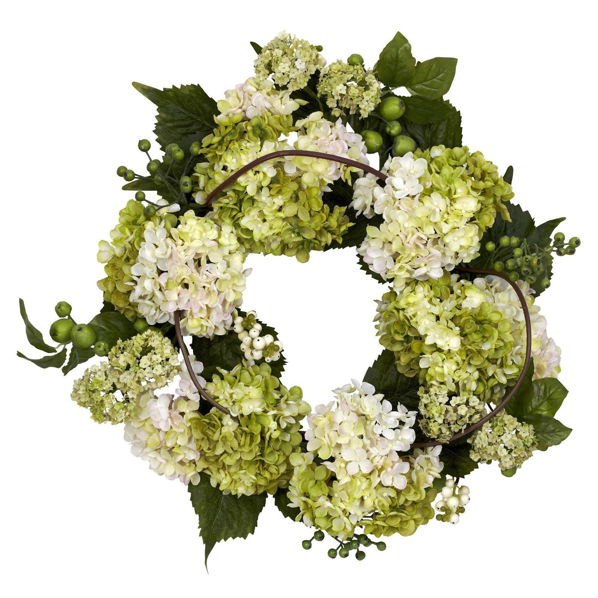 22” Artificial Hydrangea Wreath-Parc Decor