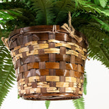 22" Artificial Large Boston Fern Hanging Basket"-Parc Decor