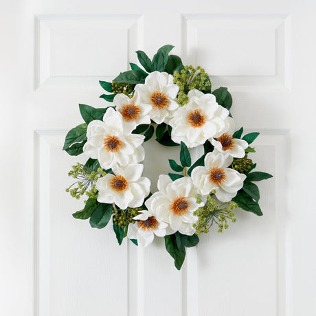 22" Magnolia Wreath-Parc Decor