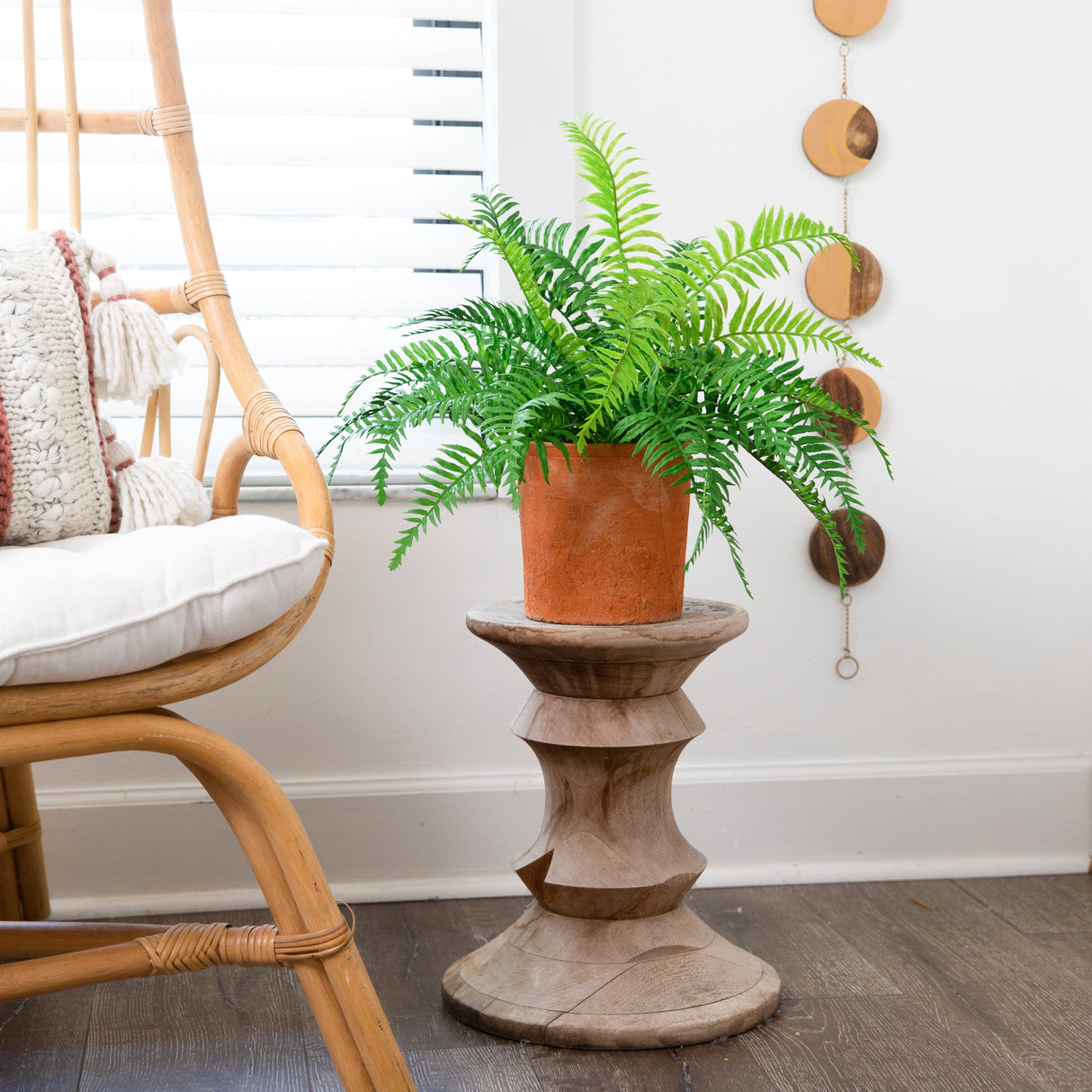 22” Artificial Fern Plant in Decorative Planter-Plant in Planter-Parc Decor