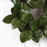 22” Magnolia Leaf Artificial Wreath-Wreath-Parc Decor