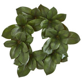 22” Magnolia Leaf Artificial Wreath-Wreath-Parc Decor