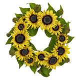 22" Sunflower Wreath-Wreath-Parc Decor