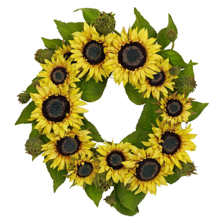 22" Sunflower Wreath-Wreath-Parc Decor