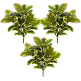 23” Rubber Leaf Artificial Plant (Real Touch) (Set of 3)-Parc Decor