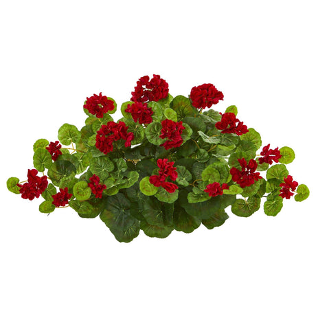 24” Geranium Artificial Ledge Plant-Parc Decor