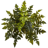 24” Holly Fern Artificial Plant (Set of 2)-Parc Decor