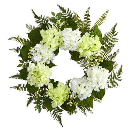 24” Hydrangea Berry Wreath-Parc Decor
