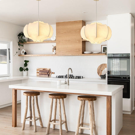 24 Inch Bevis 3-Light White Wabi-sabi Island Pendant Light-Parc Decor