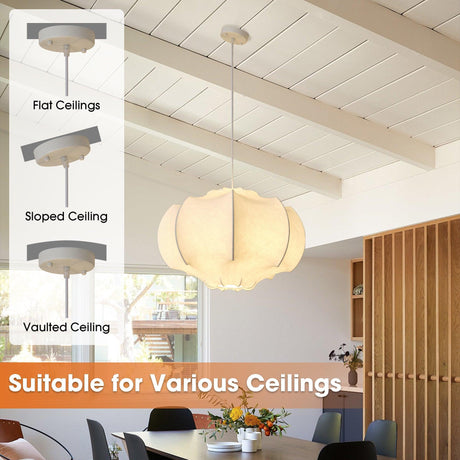 24 Inch Bevis 3-Light White Wabi-sabi Island Pendant Light-Parc Decor