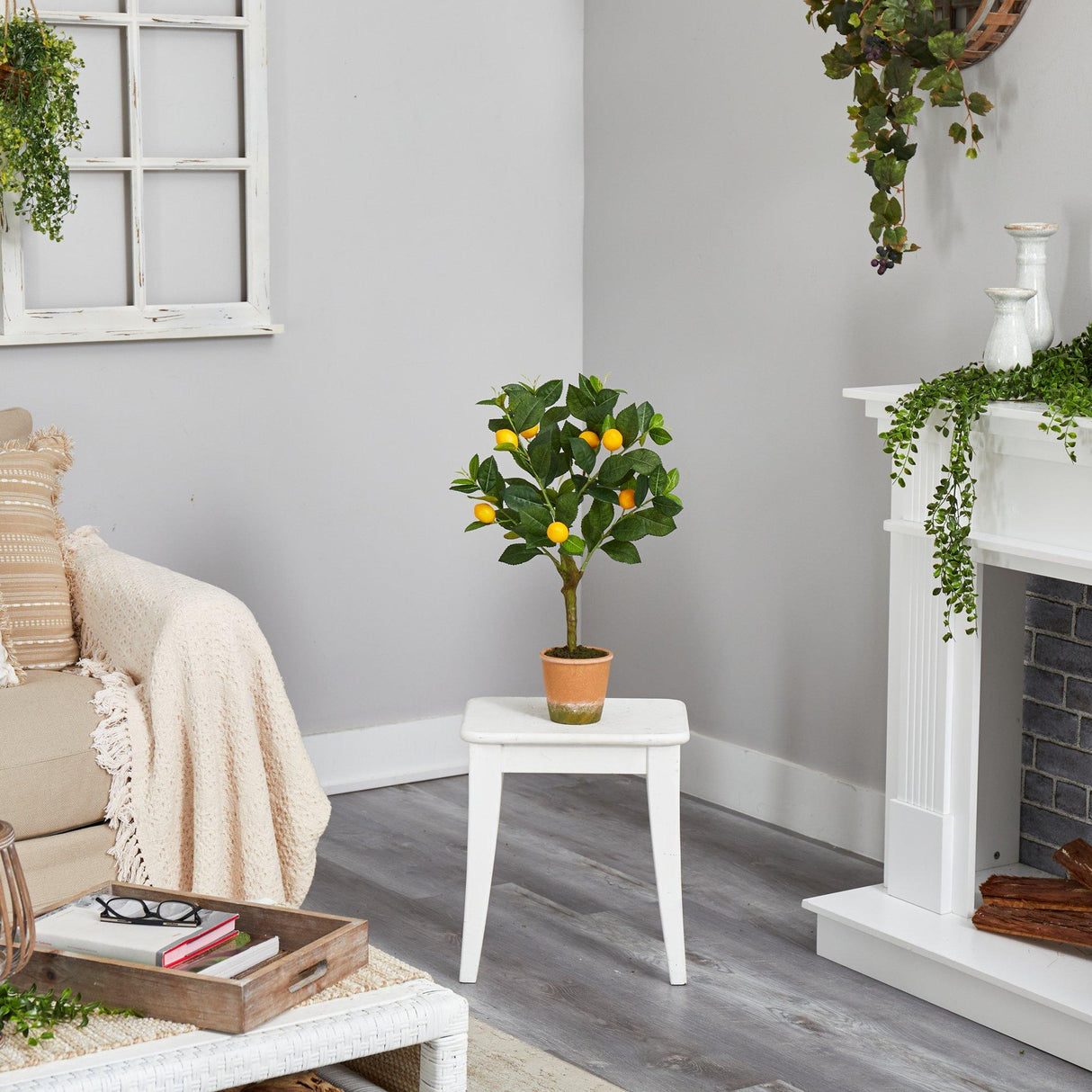 24” Lemon Artificial Tree-Parc Decor