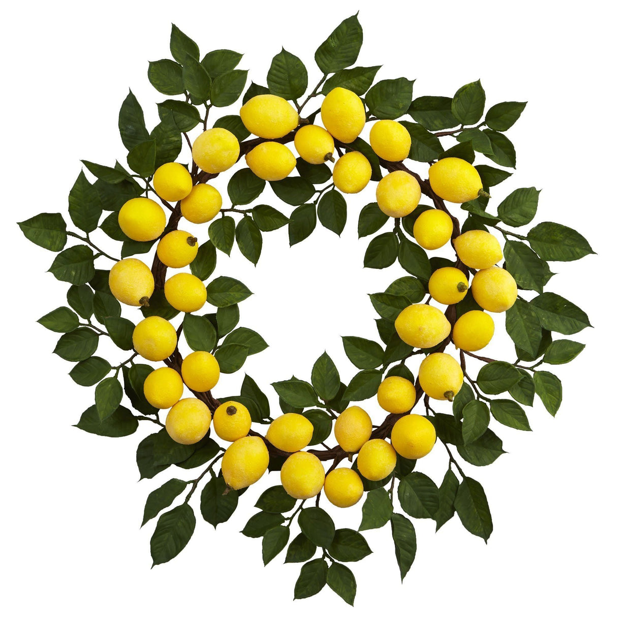 24” Lemon Wreath-Parc Decor