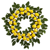 24” Lemon Wreath-Parc Decor