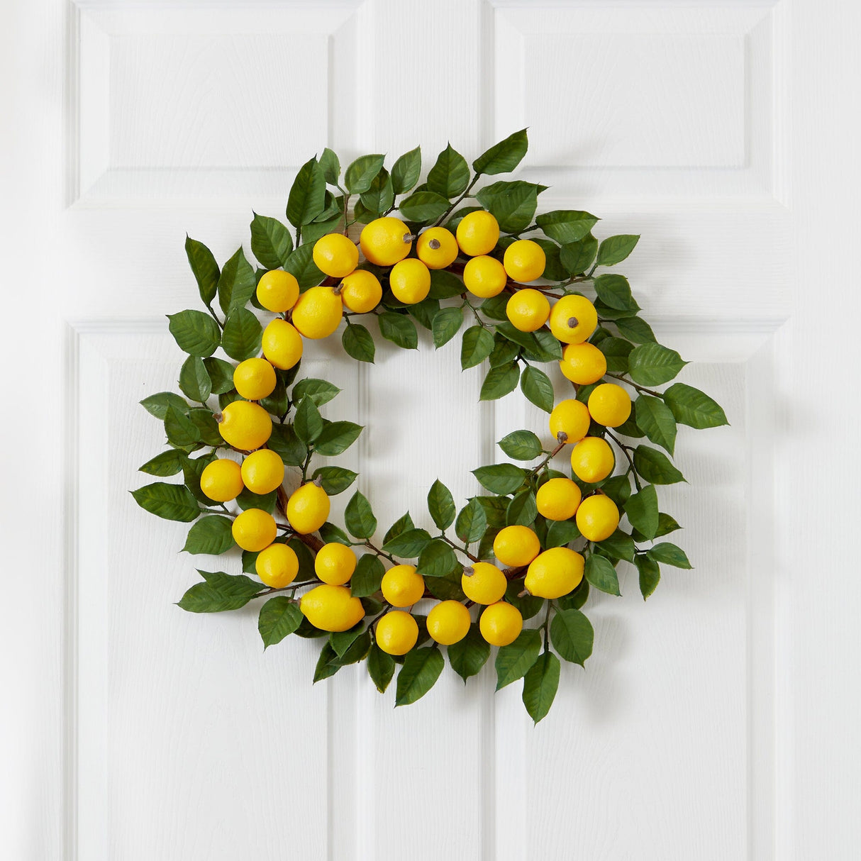 24” Lemon Wreath-Parc Decor
