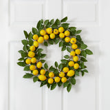 24” Lemon Wreath-Parc Decor